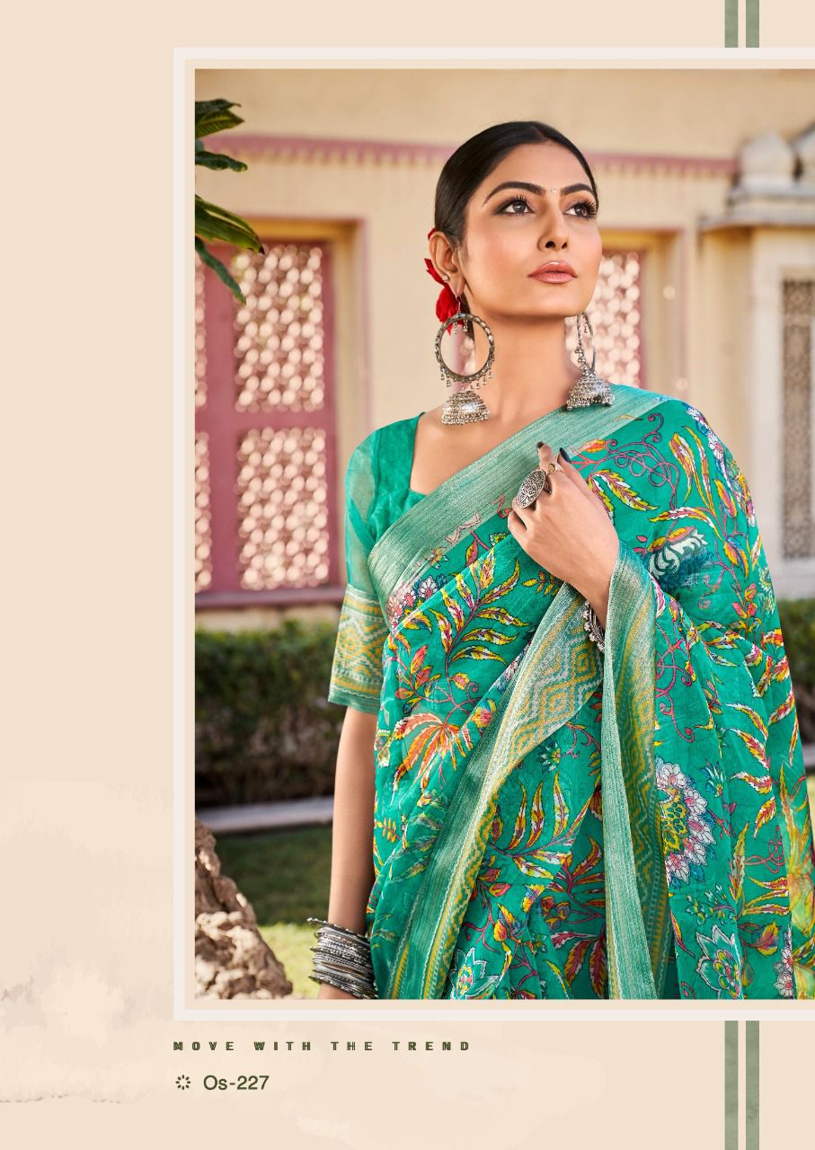 Shreyans Organza Silk 16 Ethnic Wear Wholesale Organza Silk Sarees
